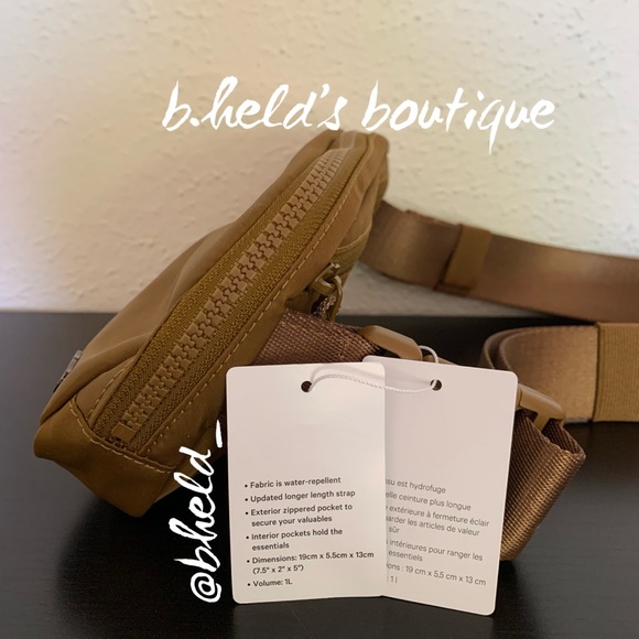 lululemon Everywhere Belt Bag *Extended Strap in Burnt Caramel Brown OS New NWT - Picture 4 of 15